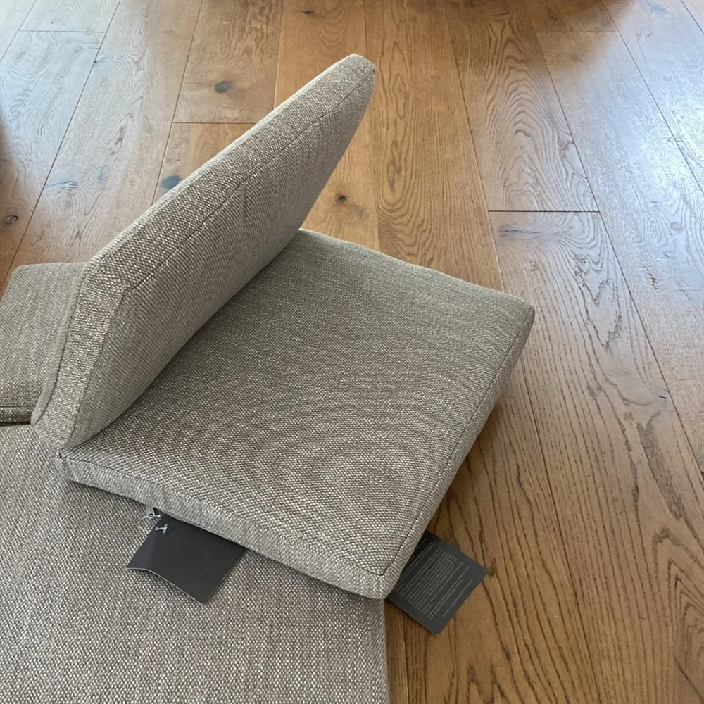 Restoration Hardware Mesa Dining Arm Chair Cushions in Mink - Set of 2